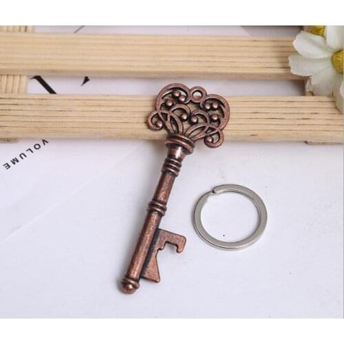 Retro Mini Bottle Openers Portable Key Shape Steel Bottle Openers Beer Wine Bottle Opener Keychain Open Tool