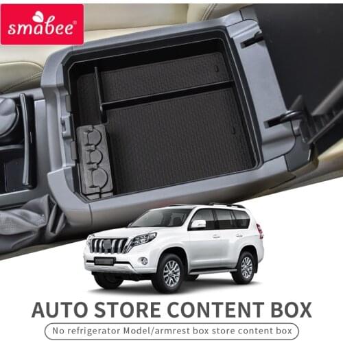 For Toyota Land Cruiser Prado 150 2010 ~ 2019 FJ 150 FJ150 Car Central Storage Armrest Box Interior Non-Slip Stowing Tidying Box