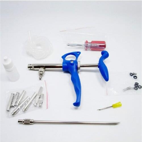 0.2ml-0.75ml adjustable stainless steel continuous syringe for animal use chicken and poultry vaccine syringe Animal equipment