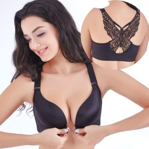 Women Sexy Push Up Bras Front Closure Bralette Lingeries Seamless Bras Brassiere