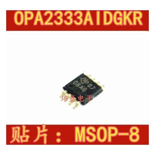10pcs OPA2333AIDGKR OPA2333 OBAQ MSOP8