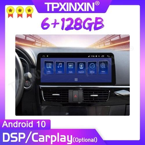12.3'' Android For Mazda CX-5 2013-2016 Car Multimedia Player 6+128GB Radio GPS Navigation Stereo CarPlay WiFi 4G Touch Screen