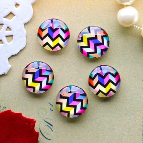 12mm 25mm 14mm 16mm 18mm 20mm Photo Glass Cabochons Round Cameo Set Handmade Settings Stone Geometric 05