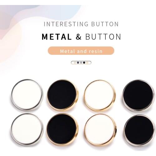 6PCS Metal Button Suit Jacket Coat Shirt Coat Decoration Accessories DIY Pants Button Suit Cufflink Sewing Material 11-25MM