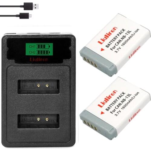 Bateria NB13L NB 13L Battery pack for Canon NB-13L G7 X Mark II G7X PM165 G5 X G5X G9 X G9X SX620 SX720 HS camera accessories