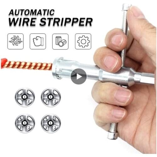 Automatic Wire Stripper Electrician General Stripping Artifact Connector Hand Tools Line Cable Peeling Twisting Connector Pliers