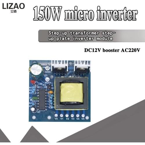 150W Car DC 12V to AC 110V 220V 20KHZ Power Inverter Charger Converter Boost Board high frequency square wave