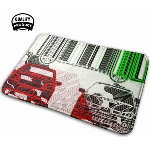 White Supercar Comfortable Door Mat Rug Carpet Cushion Huracan Lambo Bull Cars Car Racing Sporting Luxury Red Gray Blu Blue