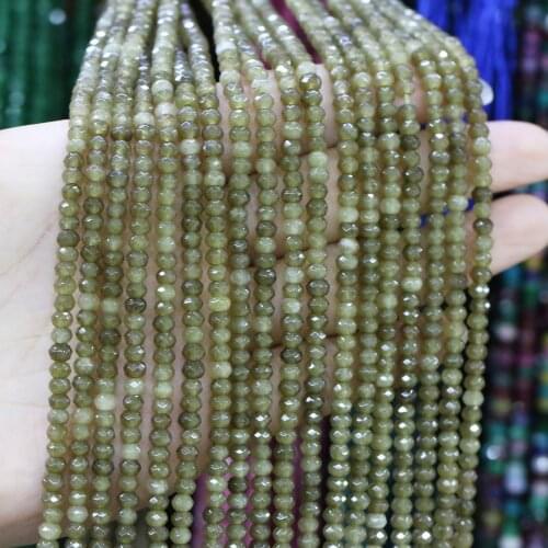 Natural Stone Bead Section Punch Loose Flat Beads 2x4 MM For Jewelry Making DIY Necklace Bracelet Earrings Accessory