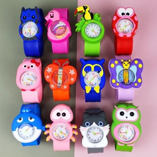 Children Watch Baby See Time Toys Cartoon Watch 19 Kinds of Animal Kids Watches Waterproof Bracelet Child Girls Boys Watch Gift