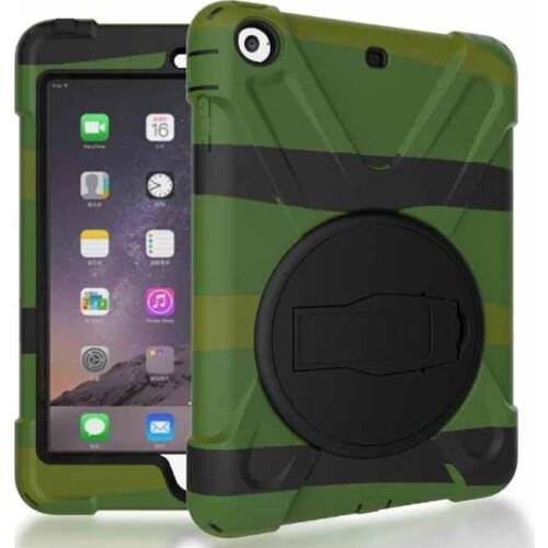 Case for 2017 iPad 10.5 360 Kickstand stand Cover For iPad 10.5 tablet and Degree Rotation with PU Silicon Hand Strap
