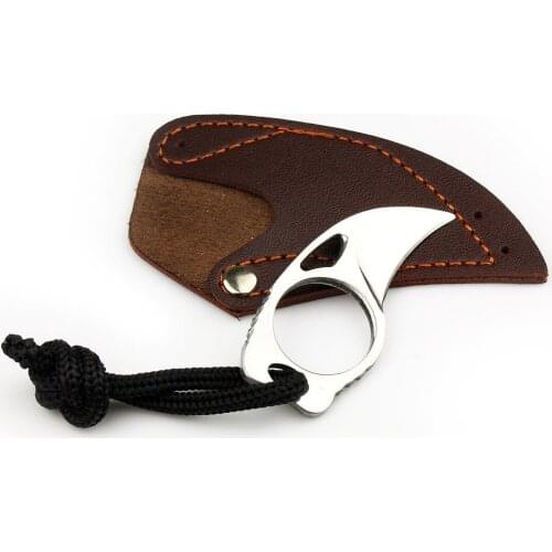 Mini MC Pocket open cutter box package opener knife tool Outdoor camp gadget portable claw Karambit sheath Survive