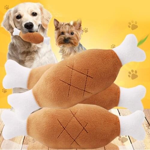 Hot Velvet Pet Dog Cat Chicken Legs Plush Tosy Interactive Sound Toys Pet Supplies Dog Plush toys for dogs dogs toys pets