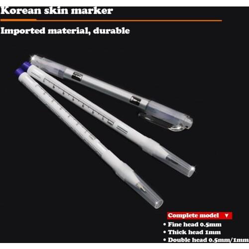 Skin marker pen micro positioning pen line pen aseptic packaging with ruler surgical marker pen