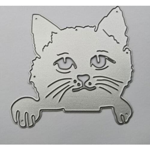 Cat Metal Cutting Dies Stencil DIY Scrapbooking Album Paper Card Template Mold Embossing Decoration