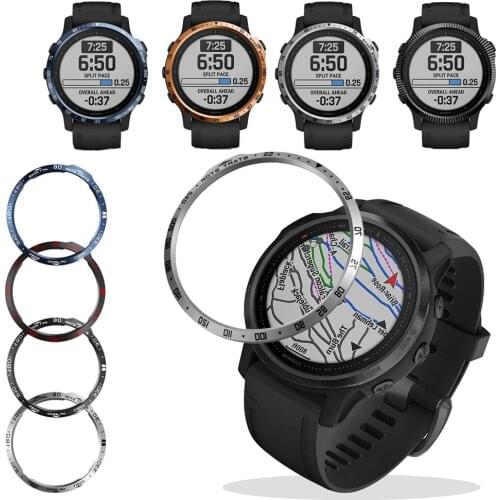 Metal Bezel Ring Case For Garmin Fenix 6S 6SPro Bezel Styling Frame Cover Protection Fenix 6S Sapphire Protection Anti-scratch