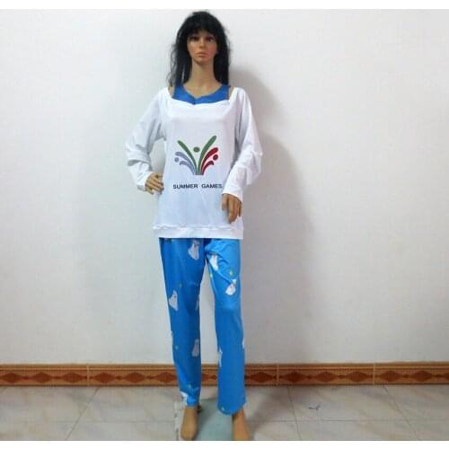 OW Kawaii Mei Summer Games Sweater CG Rise and Shine Cosplay Pajamas Meiling Zhou Costume Mei Polar Bear Pants