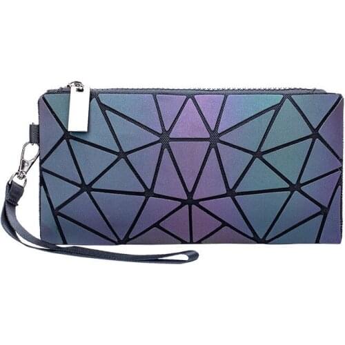 New Mini Money Pack Female Wallet Thin Women Luminous Geometric bao bag for women 2020 Coin Purses Clutch Wallets Money Bag