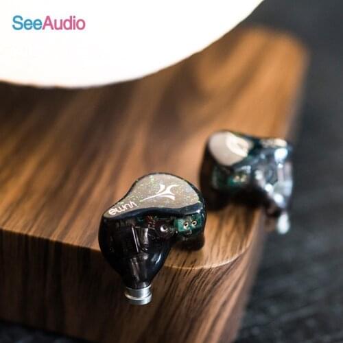 SeeAudio Yume 1DD + 2BA Hybrid Unit HIFI Earphone DJ Music Monitor IEM With 2Pin 0.78mm 5N OCC Cable Headset vs fiio shanling kz
