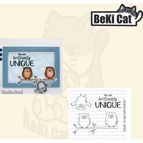 Quirky fun owl birds Clear Stamps for DIY Scrapbooking/Card Making Fun Decoration Supplies