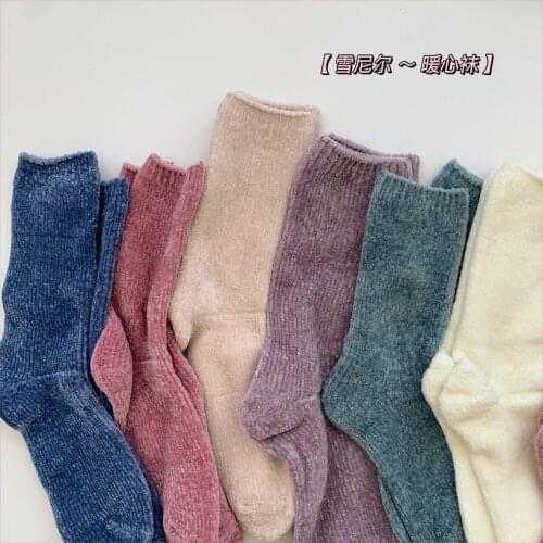 Japanese Style Homewear Boots Floor Sleep Socks Winter Thick Warmer Womens Sock Solid Thermal Warm Long Sock for New Year Gifts