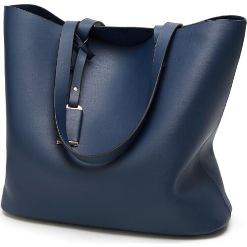 New style womens bag fashion tote bag leisure fashion super fiber leather womens one shoulder handbag satchels purses
