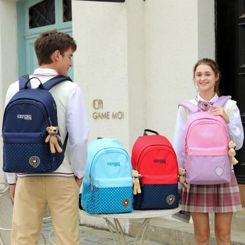2021 New University Of Oxford waterproof backpack bag for middle school boys girls