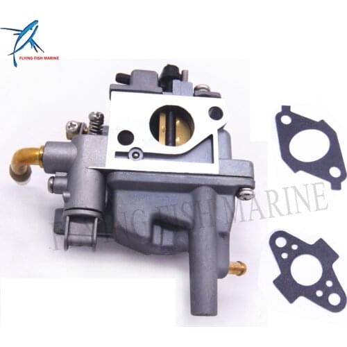 Outboard Motor 69M-14301-10 Carburetor Assy and 69M-E3645-A0 69M-E3646-A0 Gasket for Yamaha 4-stroke F2.5 Boat Engine