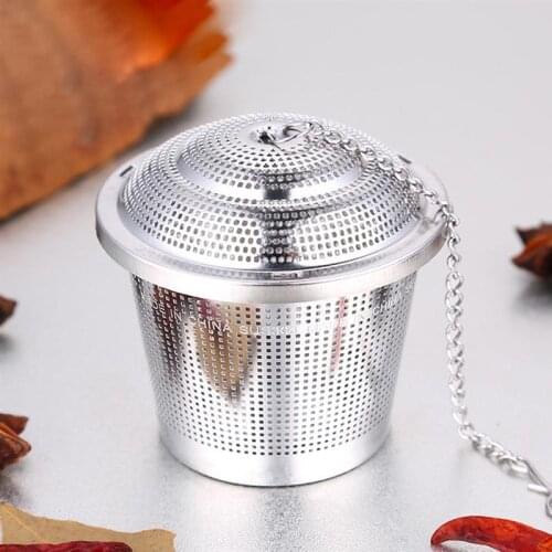 Stainless Steel Tea Strainer Cooking Infuser Kitchen Gadgets Mesh Tea Ball Seasoning Herb Spices Ball Strainer Infuser Tools