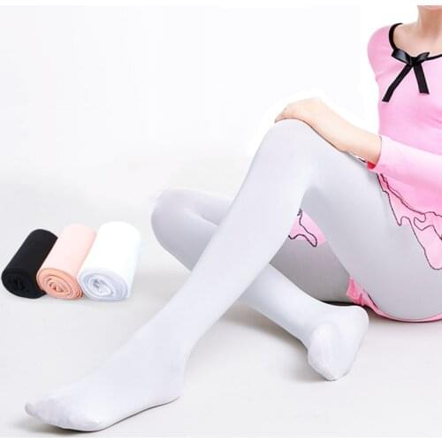 Ballet Dance Tights Child Kids Baby Girl Soft Dance Pantyhose 80D Nude/ White/Black Lovely Tights Stockings For Girls Dance