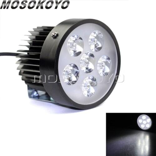 LED Mini Spot Light Motorcycle Fog Light Running Light for Honda Kawasaki Yamaha Suzuki Cafe Racer Universal