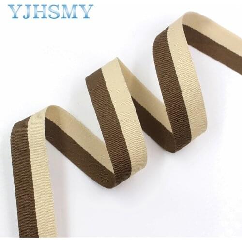 YJHSMY I-181103-122,10yards/lot,25mm Double-sided two-color striped ribbon DIY handmade bow headdress gift wrap materials
