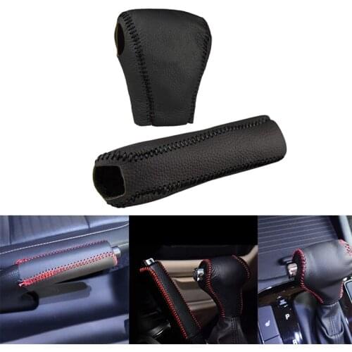 Car Gear Handbrake Protective Cover Shift Knob Head Cover Suitable for Kia Sportage R Cerato K3 K5 Sorento 2011-2015