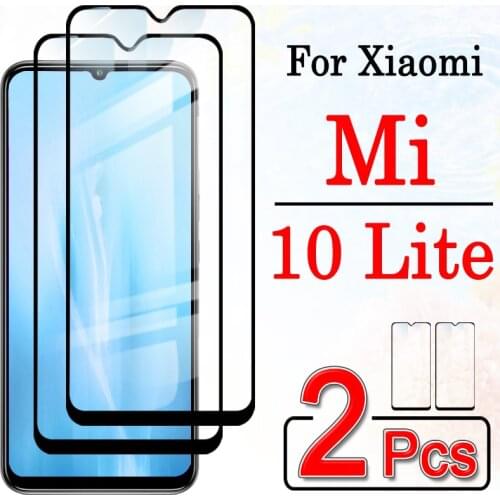 2 Pcs Protective Glass For Xiaomi Mi 10 Lite Note 10 Light Screen Protector On Xaomi Mi10 10lite Light 5g Mi10lite Tempered Film