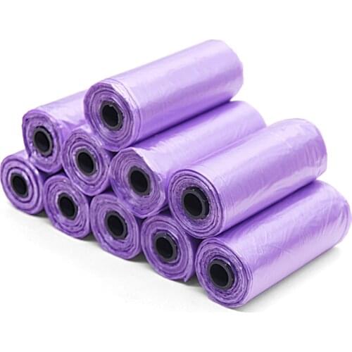 1Roll/15pieces Dog Poop Bag Trash Garbage Bags For Cat Pets Waste Collection Bag Outdoor Cleaning Poop Bags Supplies