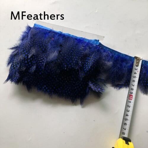 10 Yards 10 Colours Stocks Width 5 CM Dyed Colorful Guinea Fowl Feather Lace Trim Garment Bag Sewing Party Carnival Decoration