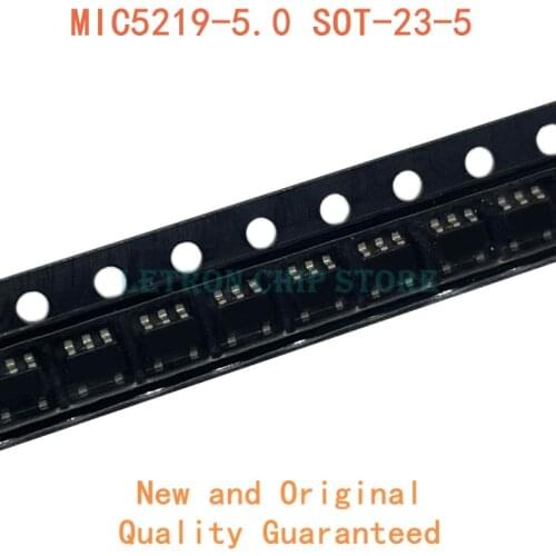 20PCS MIC5219-5.0 SOT-23-5 LG50 MIC5219-5.0BM5 MIC5219-5.0YM5 SOT23-5 SMD Transistor new and original IC Chipset