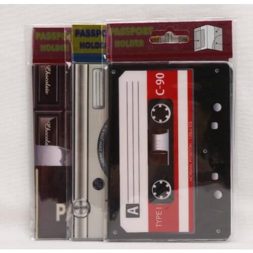 2D Cartoon Passport Holder PVC Passport Cover Case For Travel,14*9.6cm Card & ID Holders Mini Order 1pcs-3 style for choose