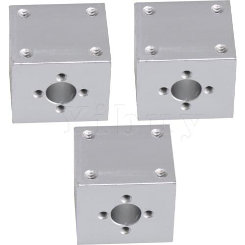 3 x Aperture 10mm T8 Optical Axis Slider Parts Ballscrew Nut Bracket