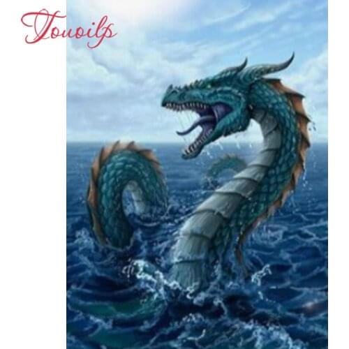 Touoilp 3D diamond embroidery diamond mosaic Animal dragon diy 5d diamond painting needlework canvas Home Decoration