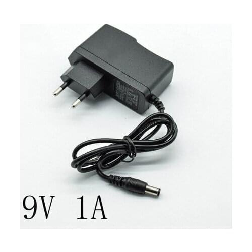 100-240V AC Converter Adapter DC 9 V 1A/1000mA Power Supply Charger EU Plug 5.5mm * 2.5mm(2.1mm) AC to DC
