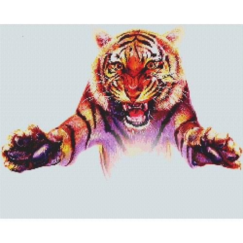 Tiger DIY Full diamond paint Cartoon Animal Picture Diamond Picture Home Decor Without Frame