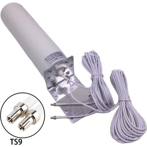 JX TS9 antenna 698-960/1710-2700MHZ 5m Two Dual cable for 3G 4G Router Modem Aerial Dual TS9 Connector