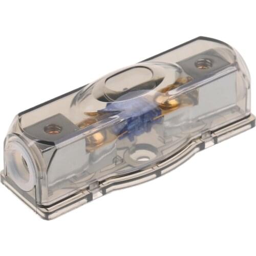 Car Auto Audio Power Fuse Holder Box Amplifier Install 60A Fuse with Clear Cover