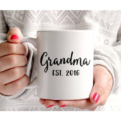 White Ceramics Coffee Mug To Grandma,Personalized Christmas Birthday Thanksgiving Gift For Grandparents