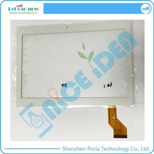 White 10" Touch Screen Digitizer For GT10PG127 V1.0 SLR Front Touch Panel Glass With Track Number