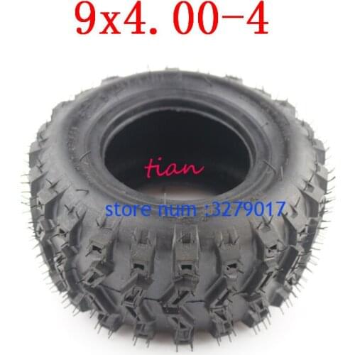 9X4.00-4 tubeless TubeType Tire for Weedeater Riding Mower ocket Bike Go Kart Mobility Zooma Mower GoPed Electric Scooter