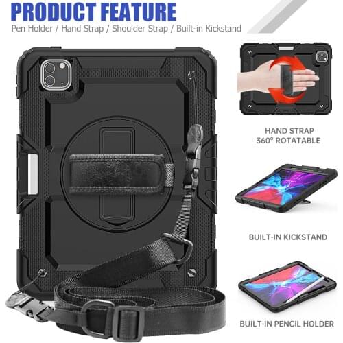 Hand strap hard case for чехол ipad pro 11 2020 shockproof cover