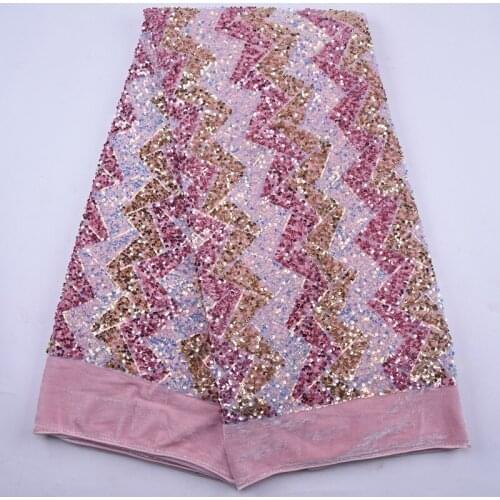 Zhenguiru Colorful African Lace Fabric High Quality French Lace Fabric Tulle Nigerian Fabric For Women Wedding Party Dress A2136