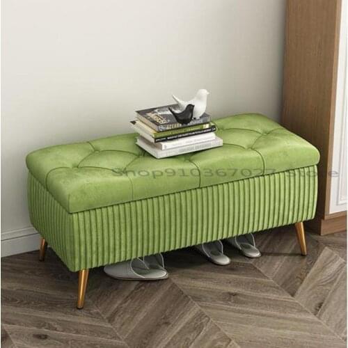 Sofa Stool Rectangular Fashion Multifunctional Household Clothing Store Shoe Changing Cabinet Storage Box Long Storage Stool
